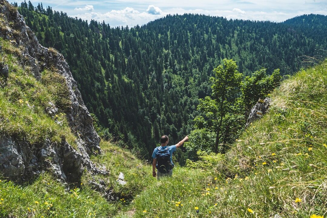 Slovak seniors on a guided nature walk in the mountains